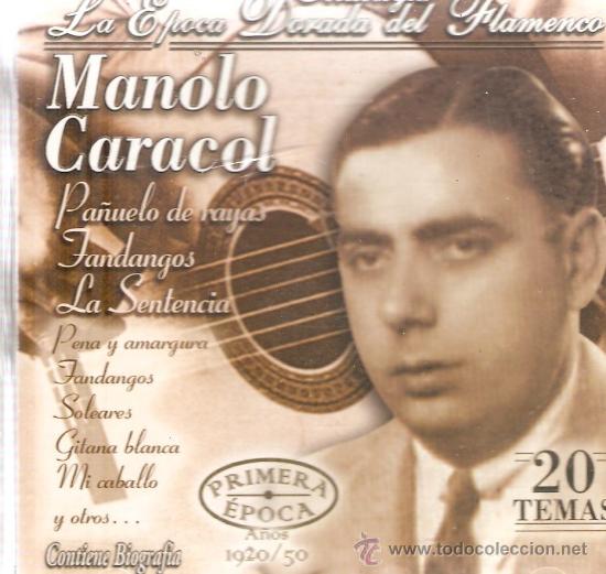 CDs de m&uacute;sica: CD MANOLO CARACOL - PRIMERA EPOCA - Foto 1