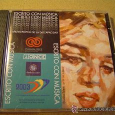 CDs de Música: 'ESCRITO CON MÚSICA 2003 - ONCE'. MÚSICA CLÁSICA Y MELÓDICA, VARIOS ARTISTAS. 14 TEMAS.. Lote 32450792