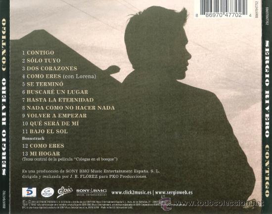 CDs de m&uacute;sica: SERGIO RIVERO CONTIGO CD - Foto 2