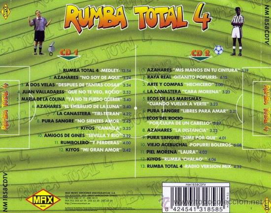 CDs de m&uacute;sica: RUMBA TOTAL 4 MAX MUSIC 2CD - Foto 2