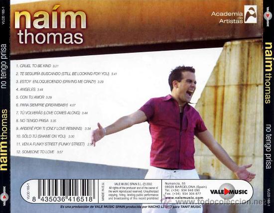 CDs de m&uacute;sica: NAIM THOMAS  NO TENGO PRISA CD - Foto 2