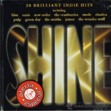 CDs de Música: BLUR / OASIS / NEW ORDER / SUEDE, ETC - SHINE. 20 BRILLIANT INDIE HITS - CD 1995