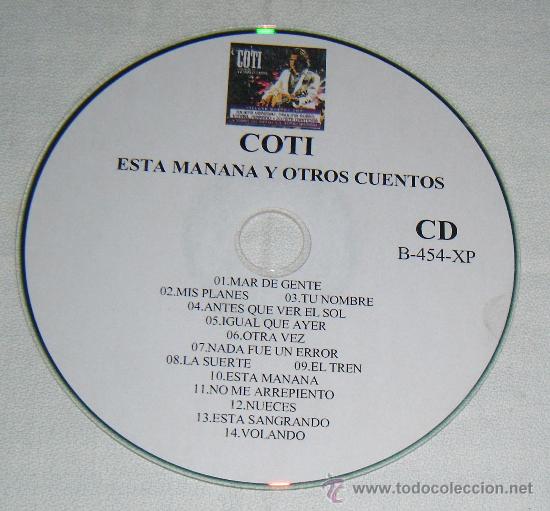 CDs de m&uacute;sica: CD de Coti  le falta la caratula - Foto 1