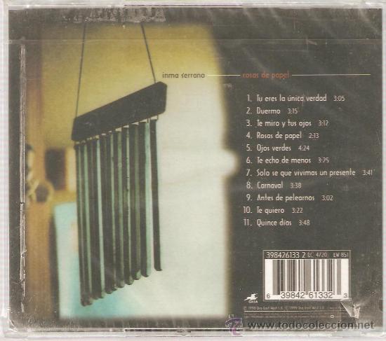 CDs de m&uacute;sica: CD INMA SERRANO : ROSAS DE PAPEL - Foto 2