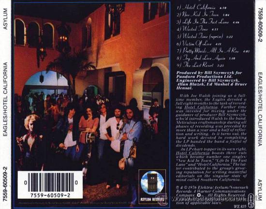 CDs de m&uacute;sica: EAGLES HOTEL CALIFORNIA CD - Foto 2