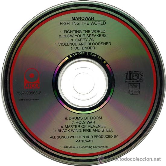 CDs de m&uacute;sica: MANOWAR FIGHTING THE WORLD CD - Foto 2
