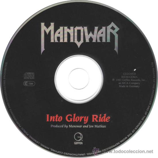 CDs de m&uacute;sica: MANOWAR INTO THE GLORY RIDE CD - Foto 3