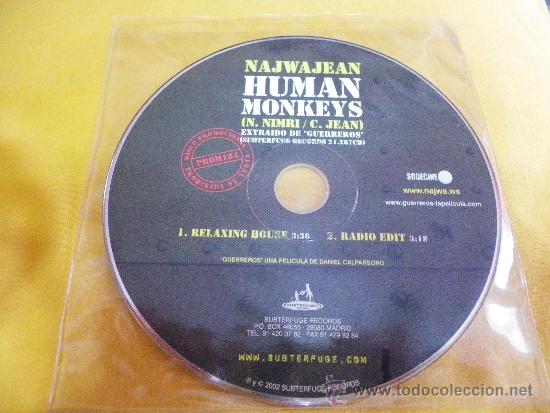 Musik-CDs: NAJWA JEAN Human Monkeys REMIX CARLOS JEAN CD SINGLE PROMOCIONAL SIN PORTADA 2002 CONTIENE 2 TEMAS