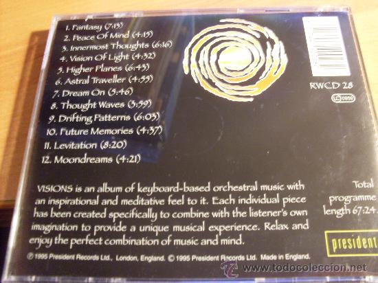 CDs de m&uacute;sica: RICK WAKEMAN ( VISIONS) CD 12 TRACKS 1995 (CDIM1) - Foto 2