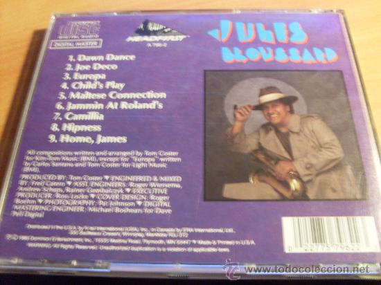 CDs de m&uacute;sica: JULES BROUSSARD ( HEADFIRST) CD 9 TRACKS (CDIB14) - Foto 2