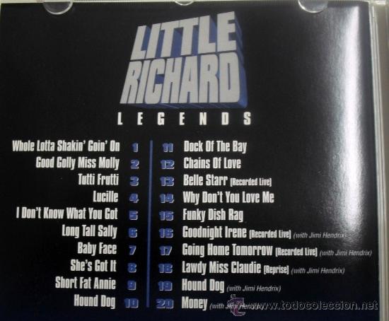 CDs de m&uacute;sica: CD DE LITTLE RICHARD, CON 21 DE SUS MAS CONOCIDOS EXITOS - Foto 2
