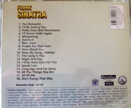 CDs de m&uacute;sica: CD DE FRANK SINATRA CON 18 DE SUS PRIMEROS TEMAS - Foto 2