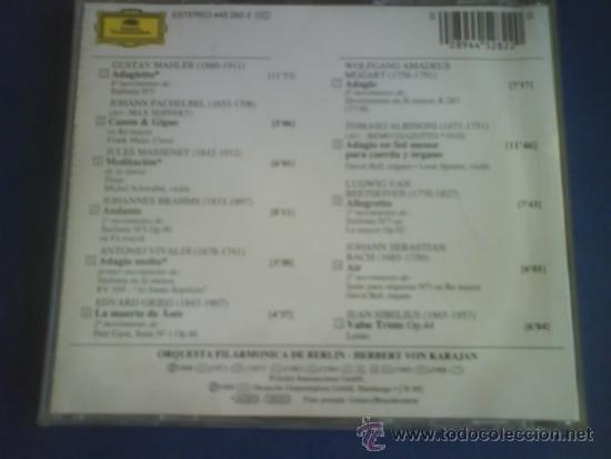 CDs de m&uacute;sica: KARAJAN  ADAGIO - Foto 2