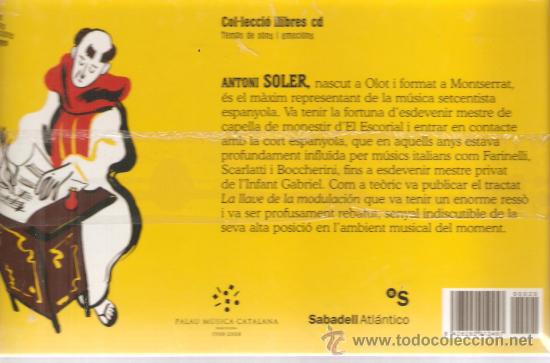 CDs de m&uacute;sica: CD + LIBRO ANTONI SOLER - Foto 2