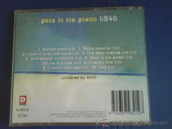 CDs de m&uacute;sica: UB40   GUNS IN THE GHETTO - Foto 2