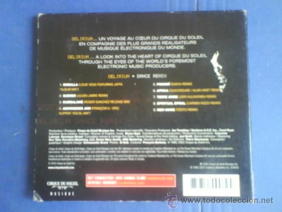 CDs de m&uacute;sica: CIRQUE DU SOLEIL   DELIRIUM - Foto 2