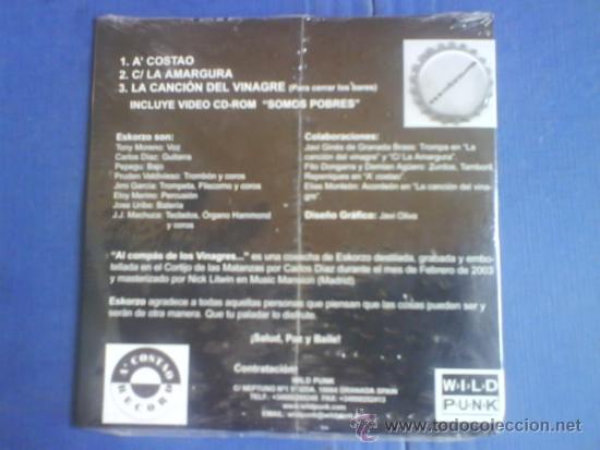 CDs de m&uacute;sica: ESKORZO   AL COMPAS DE LOS VINAGRES...  PROMO - Foto 2