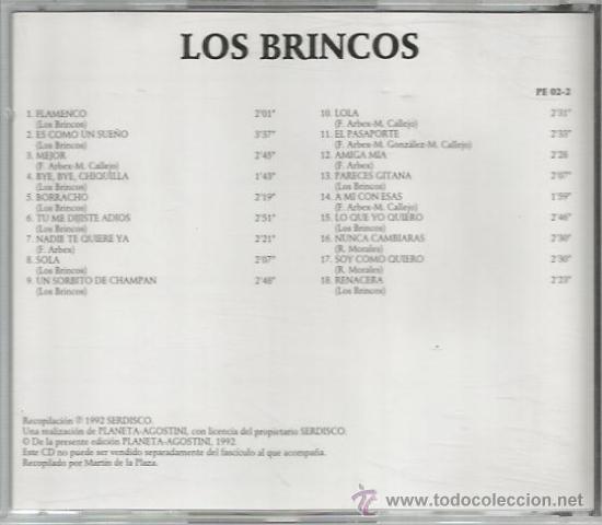 CDs de m&uacute;sica: CD  LOS BRINCOS - 18 TEMAS - Foto 2