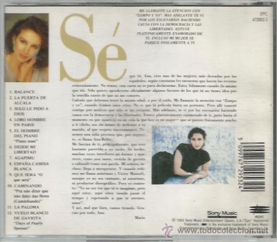 CDs de m&uacute;sica: CD ANA BELEN - QUERIDA ANA - Foto 2