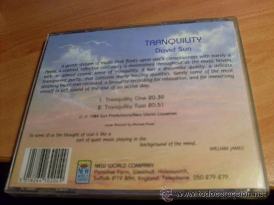 CDs de m&uacute;sica: DAVID SUN ( TRANQUILITY) CD 1994 (CDIB24) - Foto 2