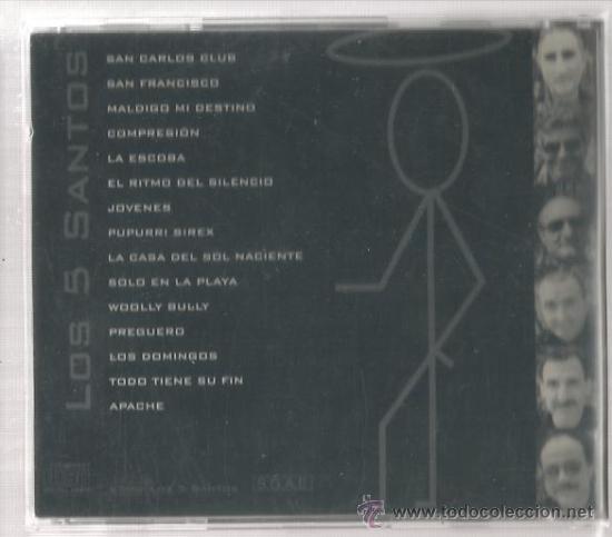 CDs de m&uacute;sica: CD LOS 5 SANTOS (VERSIONES DE LOS SIREX, , MODULOS, SHADOWS, ANIMALS, ETC) - Foto 2