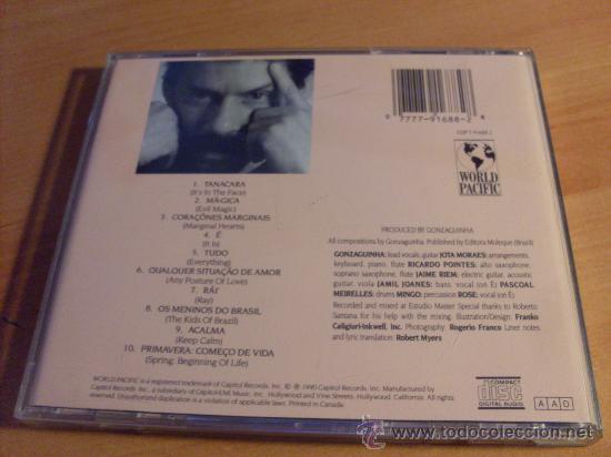 CDs de m&uacute;sica: GONZAGUINHA ( E ) CD 1990 CANADA (CDIB11) - Foto 2