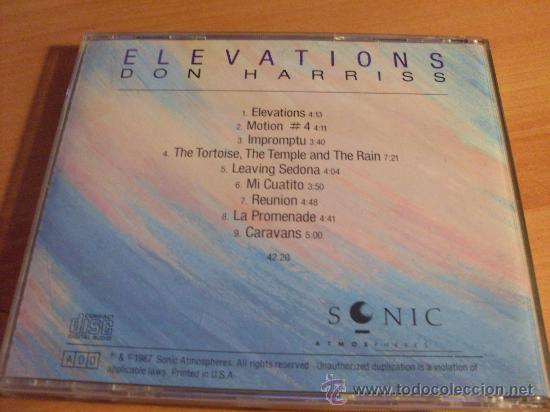 CDs de m&uacute;sica: DON HARRISS (ELEVATIONS) CD (CDI7) - Foto 2