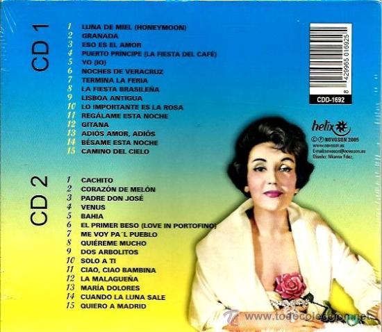CDs de m&uacute;sica: DOBLE CD GLORIA LASSO - GRANDES EXITOS - Foto 2