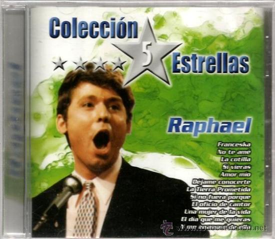 CDs de m&uacute;sica: CD RAPHAEL - COLECCION 5 ESTRELLAS - Foto 1