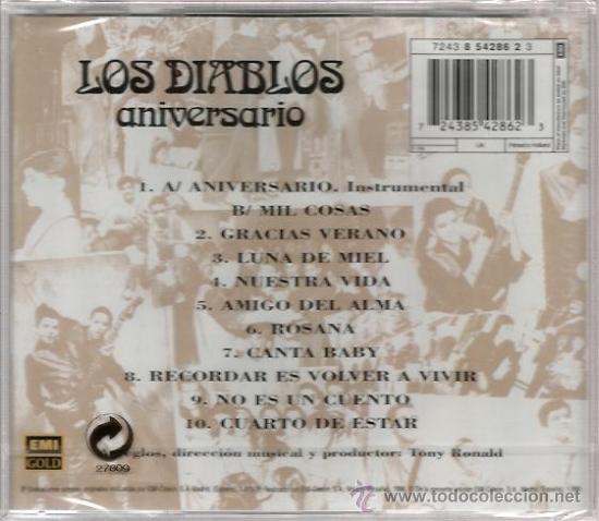 CDs de m&uacute;sica: CD LOS DIABLOS : ANIVERSARIO - Foto 2