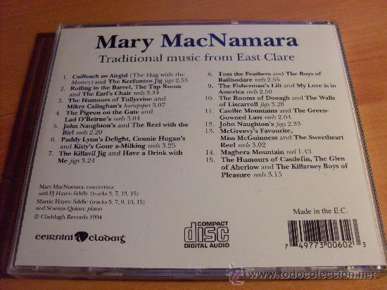 CDs de m&uacute;sica: MARY MACNAMARA ( SAME) CD 1994 (CDIB10) - Foto 2
