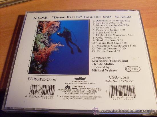CDs de m&uacute;sica: GENE ( DIVING DREAMS) CD 1991 (CDIB11) - Foto 2