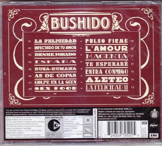 CDs de m&uacute;sica: BUNBURY BUSHIDO EMI MEX NEW - Foto 2