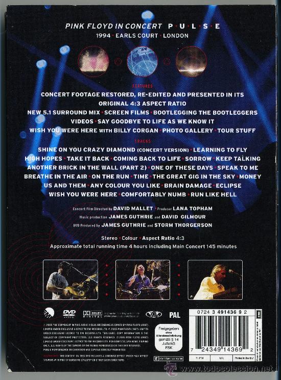 CDs de m&uacute;sica: PINK FLOYD PULSE 2 DVD - Foto 2