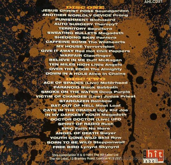 CDs de m&uacute;sica: KERRANG! THE ALBUM (1994) DOBLE CD - Foto 2