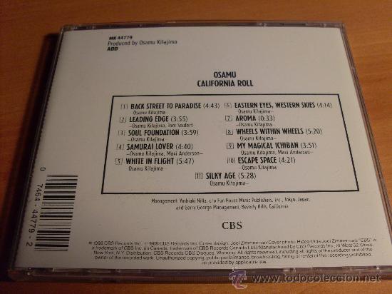 CDs de m&uacute;sica: OSAMU (CALIFORNIA ROLL ) CD 1988 (CDIB3) - Foto 3