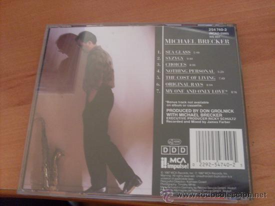 CDs de m&uacute;sica: MICHAEL BRECKER (SAME) CD 1987 ALEMANIA (CDI15) - Foto 3