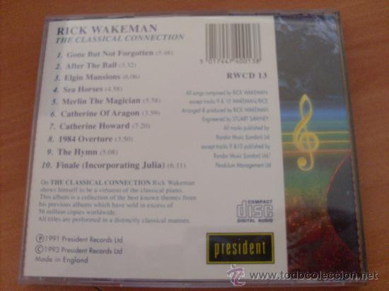 CDs de m&uacute;sica: RICK WAKEMAN (THE CLASSICAL CONNECTION) CD UK 1993 (CDIM1) - Foto 3