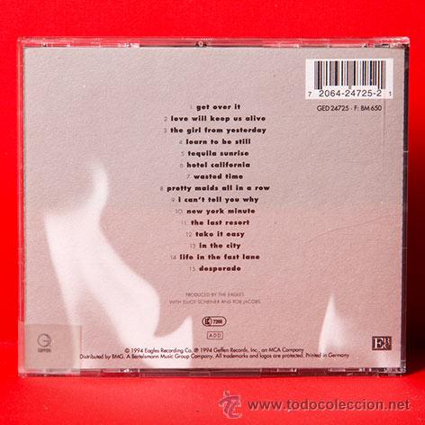CDs de m&uacute;sica: Eagles Hell Freezes Over CD - Foto 2