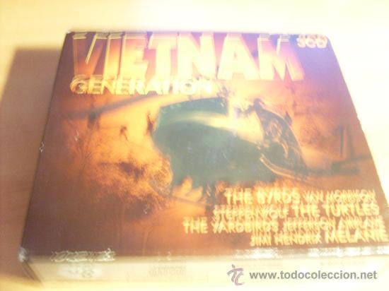 CDs de m&uacute;sica: VIETNAM GENERATION ( BYRDS, TURTLES, HENDRIX, MORRISON, YARDBYRDS...) 3 CD (CDIB3) - Foto 2