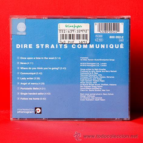 CDs de m&uacute;sica: Dire Straits Communiqu&eacute; CD - Foto 2