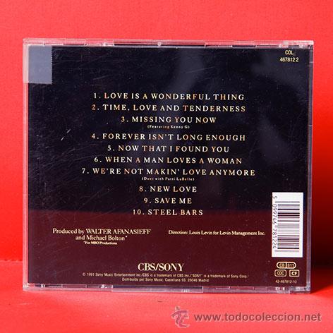 CDs de m&uacute;sica: MICHAEL BOLTON Time, Love & Tenderness CD - Foto 2