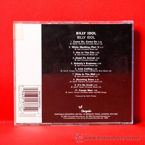 CDs de m&uacute;sica: BILLY IDOL BILLY IDOL CD - Foto 2