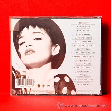 CDs de m&uacute;sica: MADONNA The Immaculate Collection CD - Foto 2