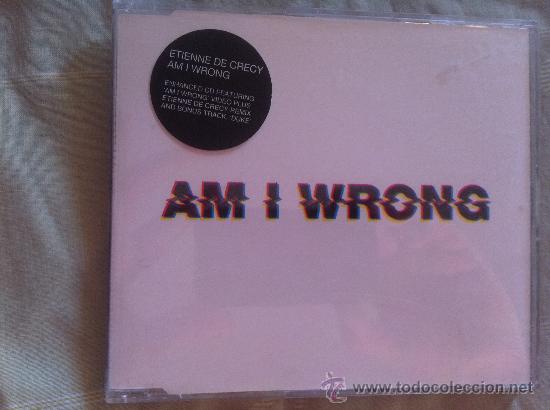 CDs de m&uacute;sica: CD SINGLE PROMO - ETHIENNE DE CRECY - AM I WRONG - Foto 1