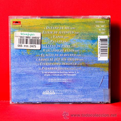CDs de m&uacute;sica: ANTONIO VEGA Oceano de Sol CD - Foto 2
