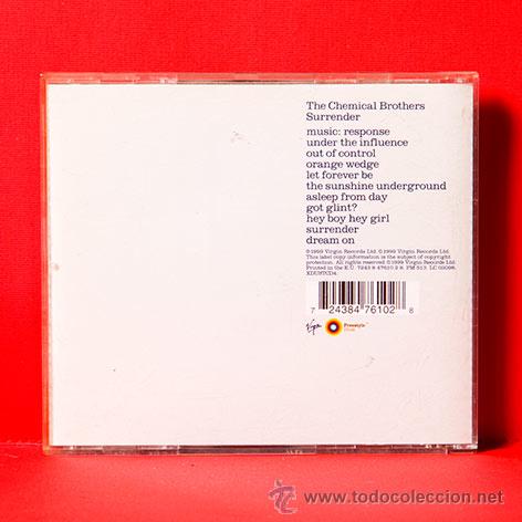 CDs de m&uacute;sica: RHE CHEMICAL BROTHERS Surrender CD - Foto 2
