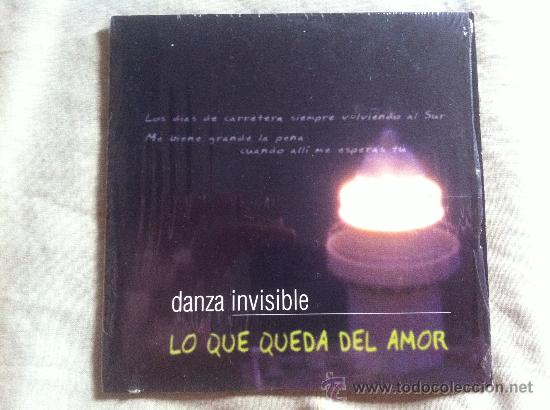 CDs de m&uacute;sica: CD SINGLE-DANZA INVISIBLE-LO QUE QUEDA DEL AMOR - Foto 1