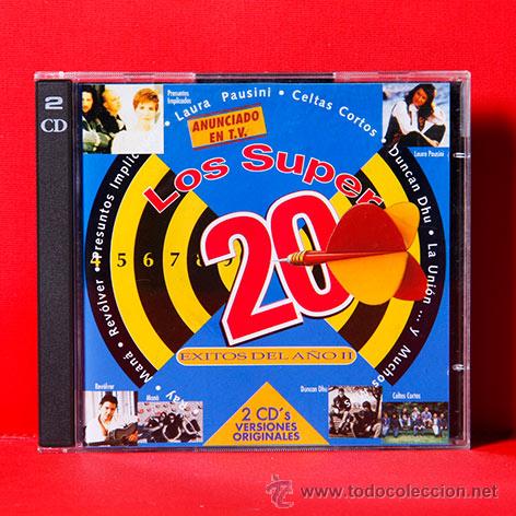 CDs de m&uacute;sica: LOS SUPER 20 EXITOS DEL A&Ntilde;O II DOBLE CD - Foto 1