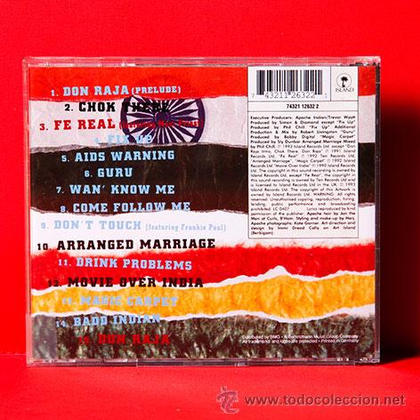 CDs de m&uacute;sica: APACHE INDIAN No Reservations CD - Foto 2